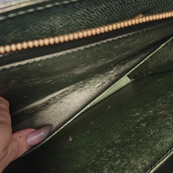 Louis Vuitton Green Taiga Leather Briefcase
